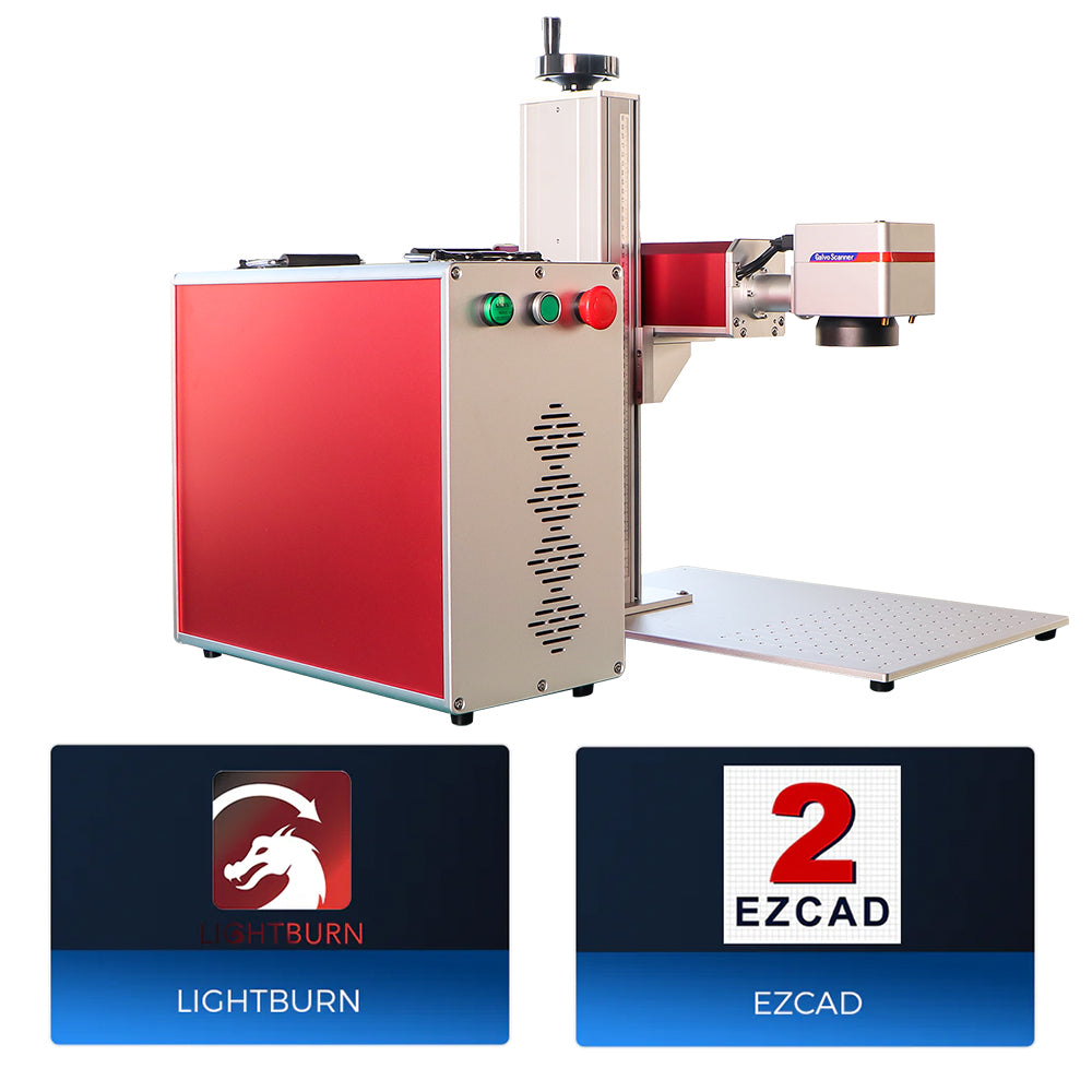 Fonand FLMP60 60W MOPA Split Laser Engraver EZCAD3 Fiber Marking Machine With 4.3” X 4.3” Lens For DIY On Most Metal Materials