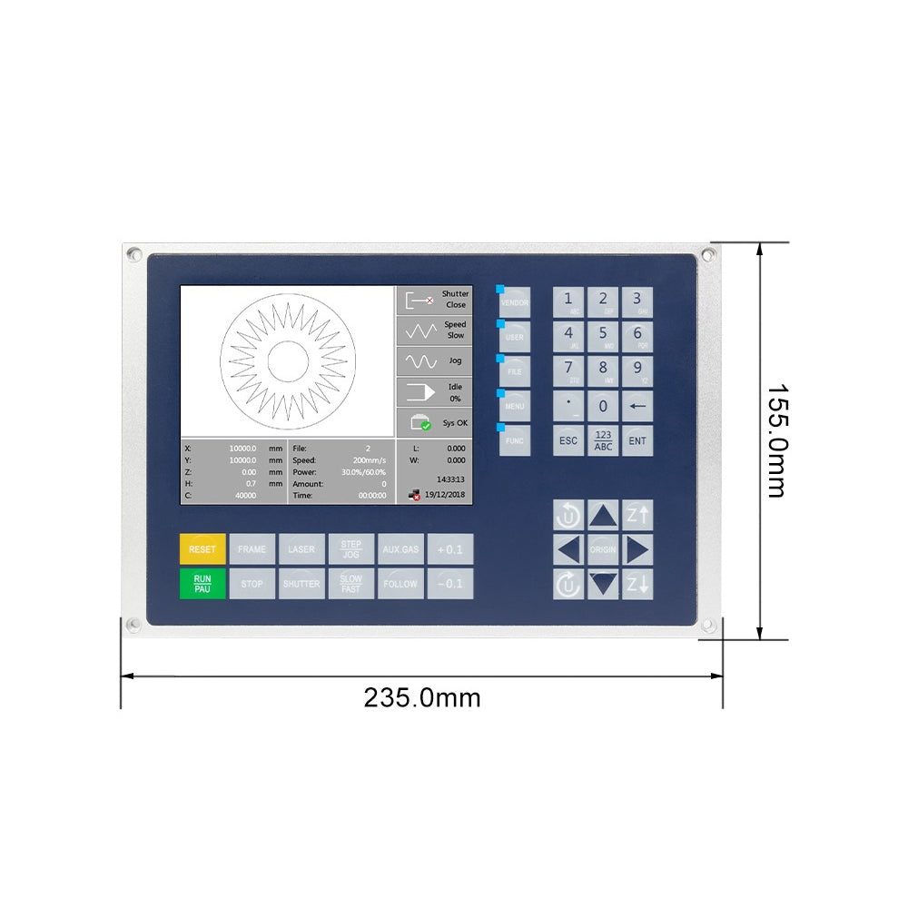 Rudia RDC6563FG Fiber Laser Cutting Control System