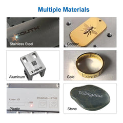 Portable fiber laser machine for aluminum alloy marking