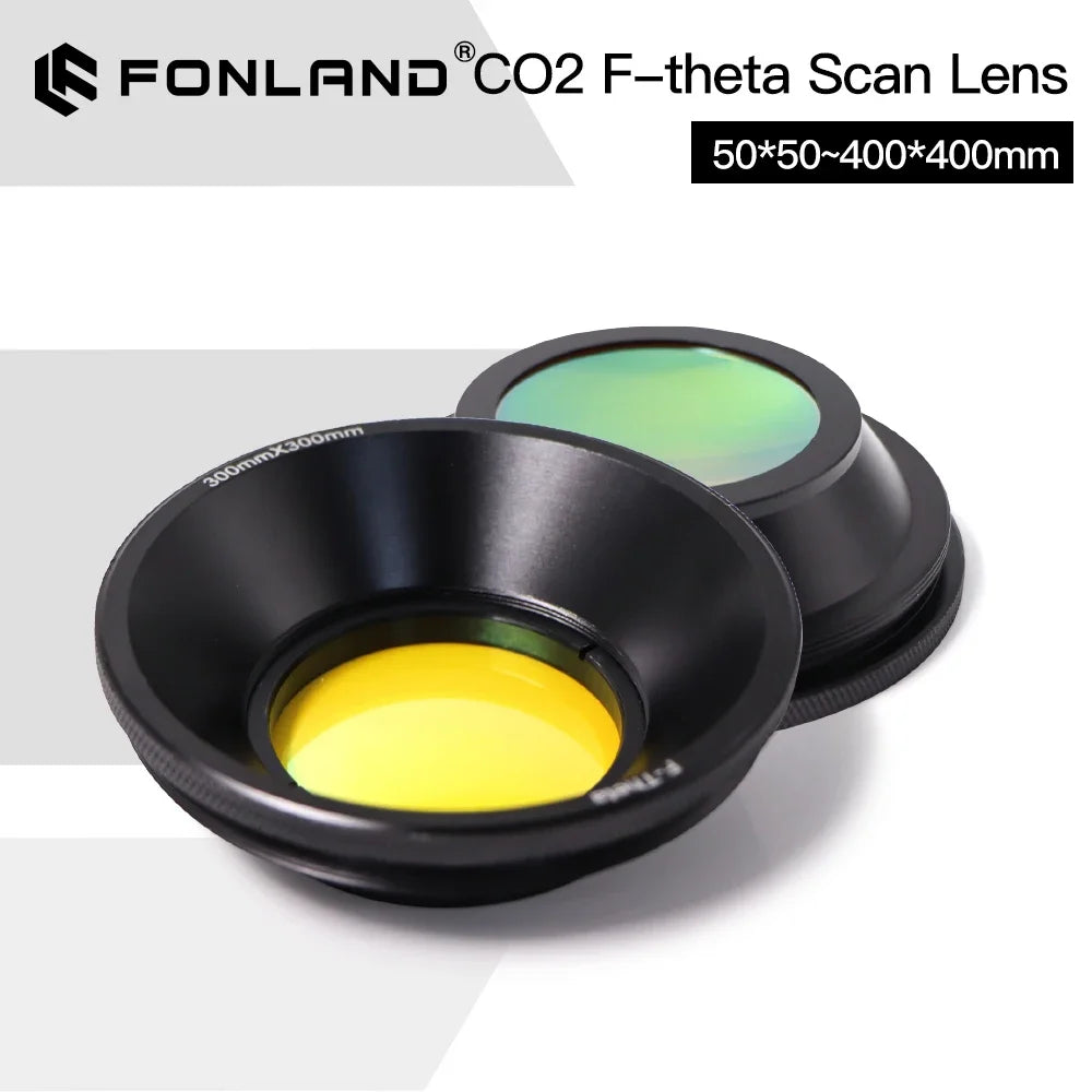 CO2 F-theta Scan Lens Field Lens 10.6um 10600nm 50x50 - 600x600 FL75-541mm for YAG Optical CO2 Laser Marking Machine Parts