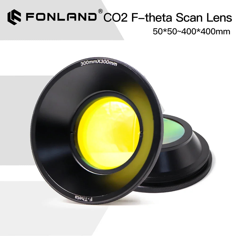 CO2 F-theta Scan Lens Field Lens 10.6um 10600nm 50x50 - 600x600 FL75-541mm for YAG Optical CO2 Laser Marking Machine Parts