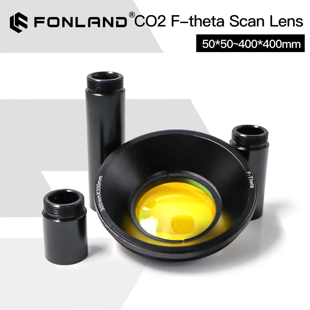 CO2 F-theta Scan Lens Field Lens 10.6um 10600nm 50x50 - 600x600 FL75-541mm for YAG Optical CO2 Laser Marking Machine Parts