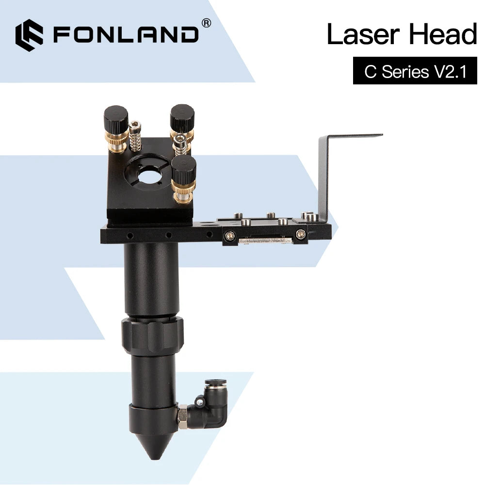 FONLAND C Series CO2 Laser Head Dia.18 FL38.1& Dia.20 FL50.8 / 63.5/101.6mm Mount for Laser Engraving Cutting Machine(Black)