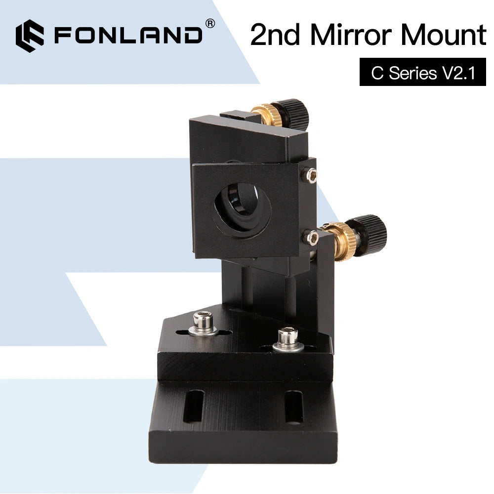 FONLAND CO2 Black Second Laser Mount Mirror 25mm Mirror Mount Integrative Mount For Lase Engraving Machine