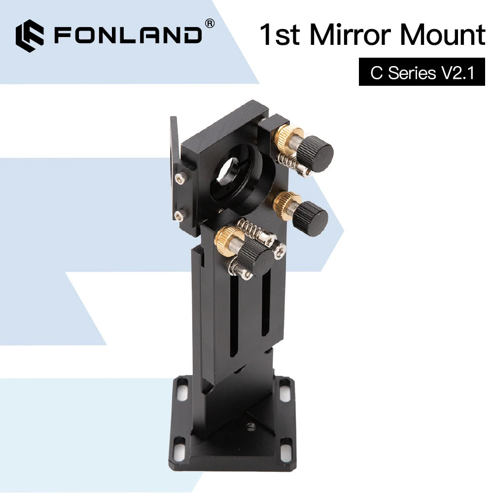 FONLAND CO2 First Reflection Mirror Mount 25mm Mount Support Integrative Holder for Laser Engraving Cutting Machine