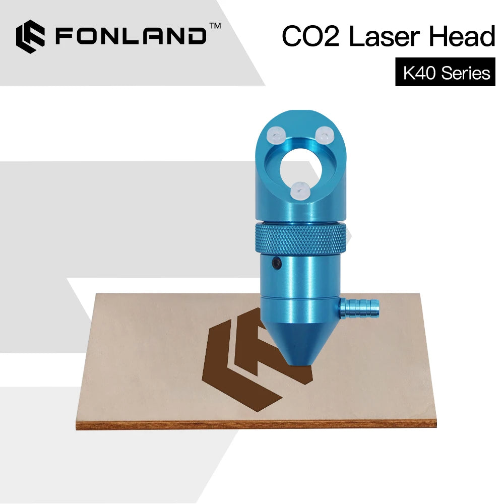 FONLAND CO2 Laser Head For K40 Series Laser Engraving Cutting Machine Lens Dia 12/15/18mm Focal Length 50.8mm Mirror 20mm