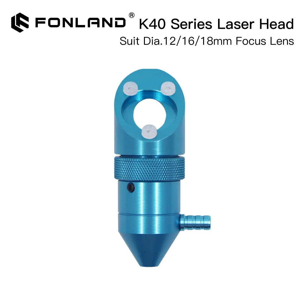 FONLAND CO2 Laser Head For K40 Series Laser Engraving Cutting Machine Lens Dia 12/15/18mm Focal Length 50.8mm Mirror 20mm