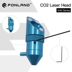 FONLAND CO2 Laser Head For K40 Series Laser Engraving Cutting Machine Lens Dia 12/15/18mm Focal Length 50.8mm Mirror 20mm