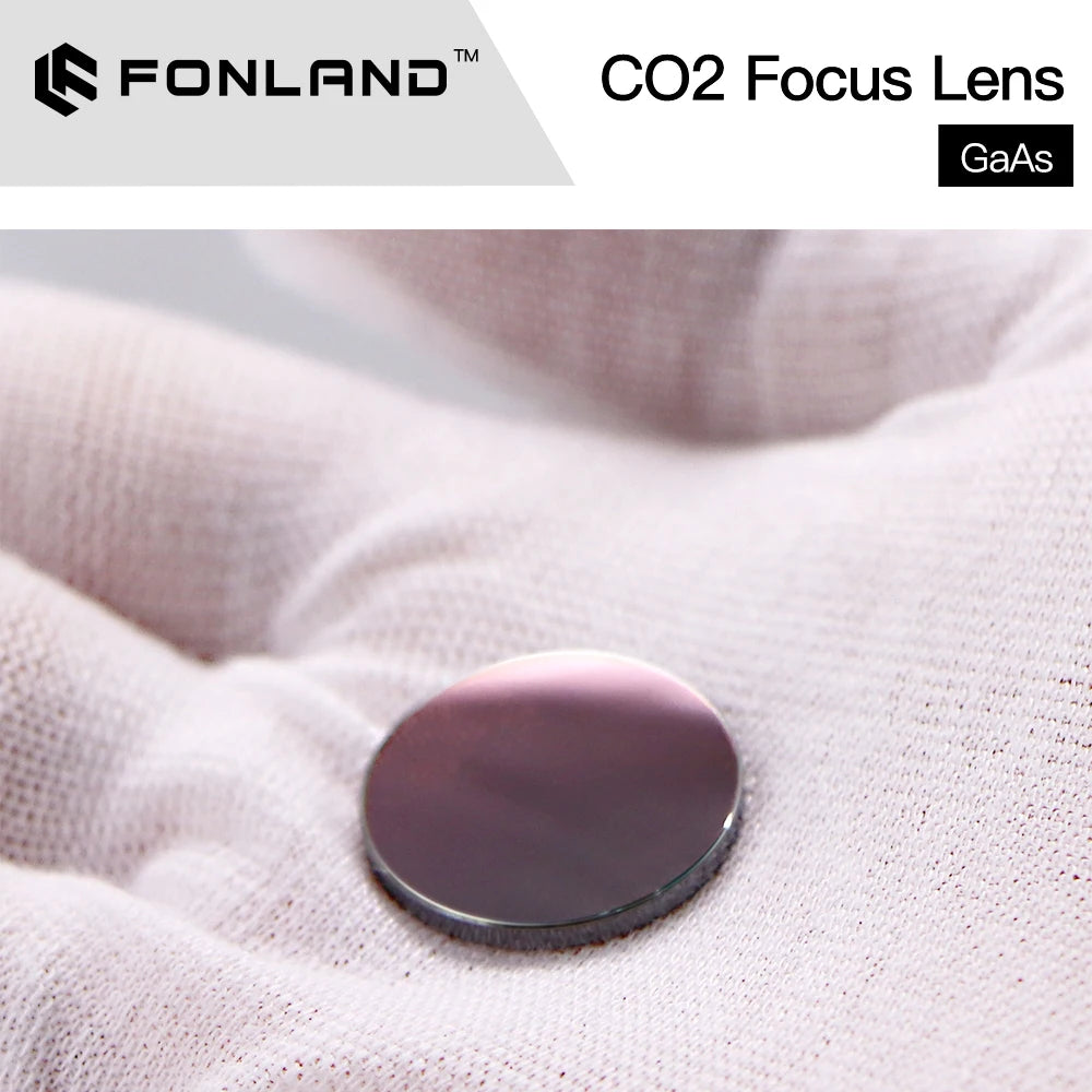 FONLAND GaAs Focus Lens Dia.18 19.05 20 25mm FL 38.1 50.8 63.5 76.2 101.6mm 1.5-4" for CO2 Laser Engraving Cutting Machine