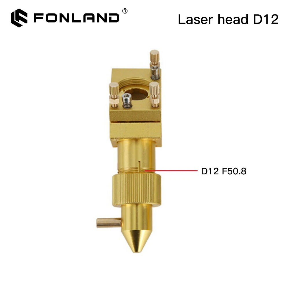 FONLAND K Series CO2 Mini Laser Head Set D12/18/20mm FL50.8mm Lens for 2030 4060 K40 Laser Engraving Cutting Machine