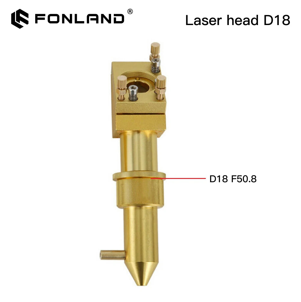 FONLAND K Series CO2 Mini Laser Head Set D12/18/20mm FL50.8mm Lens for 2030 4060 K40 Laser Engraving Cutting Machine