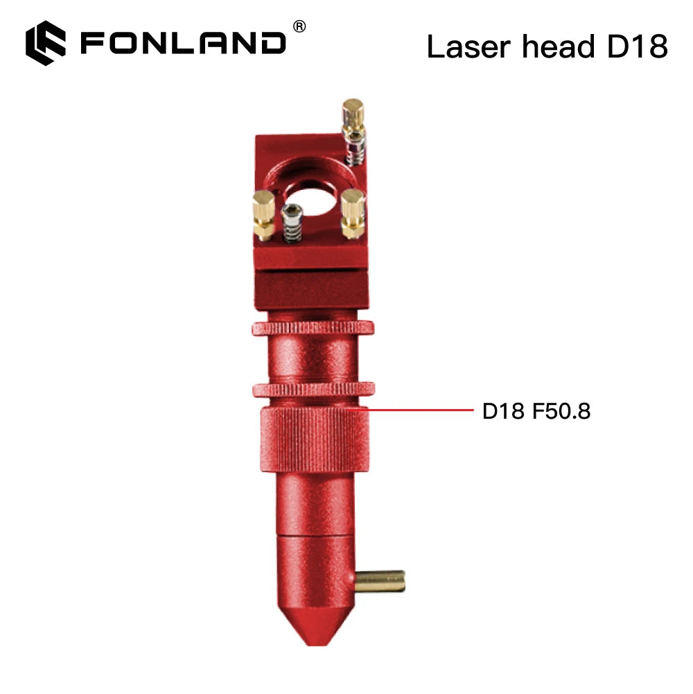 FONLAND K Series CO2 Mini Laser Head Set D12/18/20mm FL50.8mm Lens for 2030 4060 K40 Laser Engraving Cutting Machine