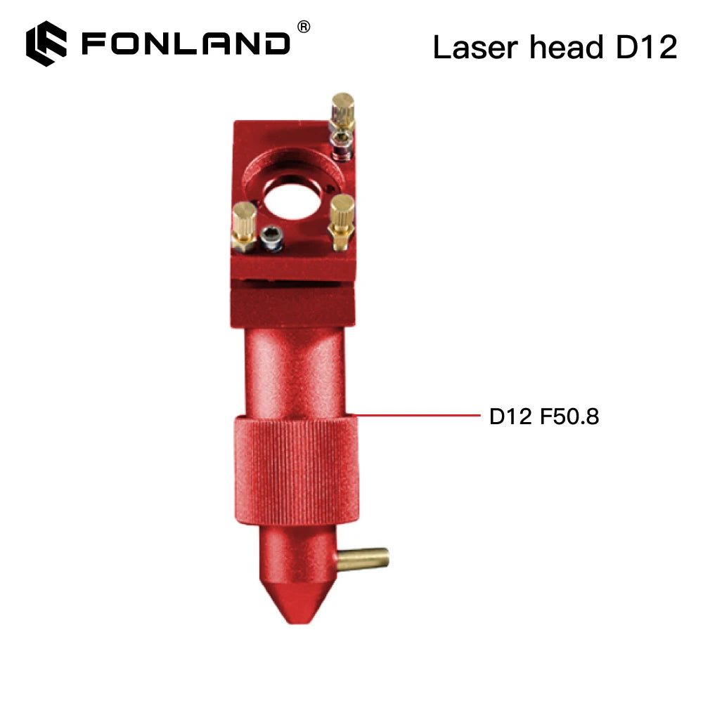 FONLAND K Series CO2 Mini Laser Head Set D12/18/20mm FL50.8mm Lens for 2030 4060 K40 Laser Engraving Cutting Machine