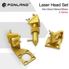 FONLAND K Series CO2 Mini Laser Head Set D12/18/20mm FL50.8mm Lens for 2030 4060 K40 Laser Engraving Cutting Machine