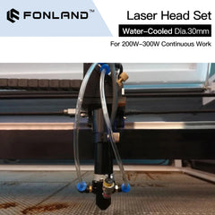 FONLAND Laser Head Interface Mirror Diameter 30mm Lens 25mm Integrative Mount with Water Cooling For CO2 Engraving Machine