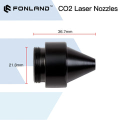 FONLAND Laser Head Nozzle Parts with Air Hole Diameter 18mm FL38.1mm for For CO2 Laser Cutting Machine M22