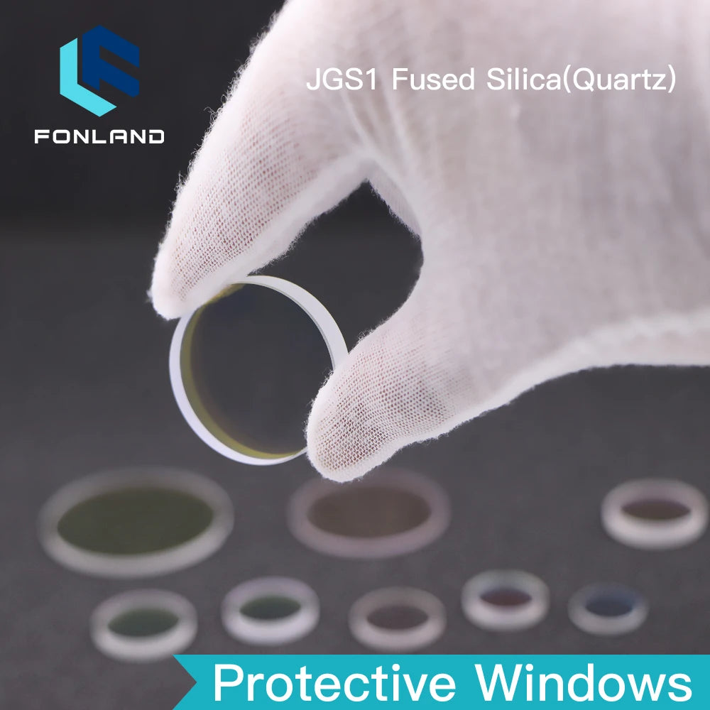 FONLAND Laser Protective Windows Diameter 36mm -39mm Quartz Fused Silica for Fiber Laser Machine 1064nm Precitec Raytools WSX