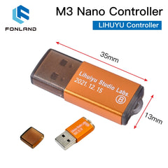 FONLAND M3 Nano M3 Pro Laser Controller Mother Main Board + Control Panel + Dongle B System 3020 3040 K40