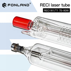 FONLAND Reci W1/T1 75W-90W CO2 Laser Tube Dia.80mm/65mm For CO2 Laser Engraving Cutting Machine Wooden Case Box Packing