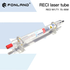 FONLAND Reci W1/T1 75W-90W CO2 Laser Tube Dia.80mm/65mm For CO2 Laser Engraving Cutting Machine Wooden Case Box Packing