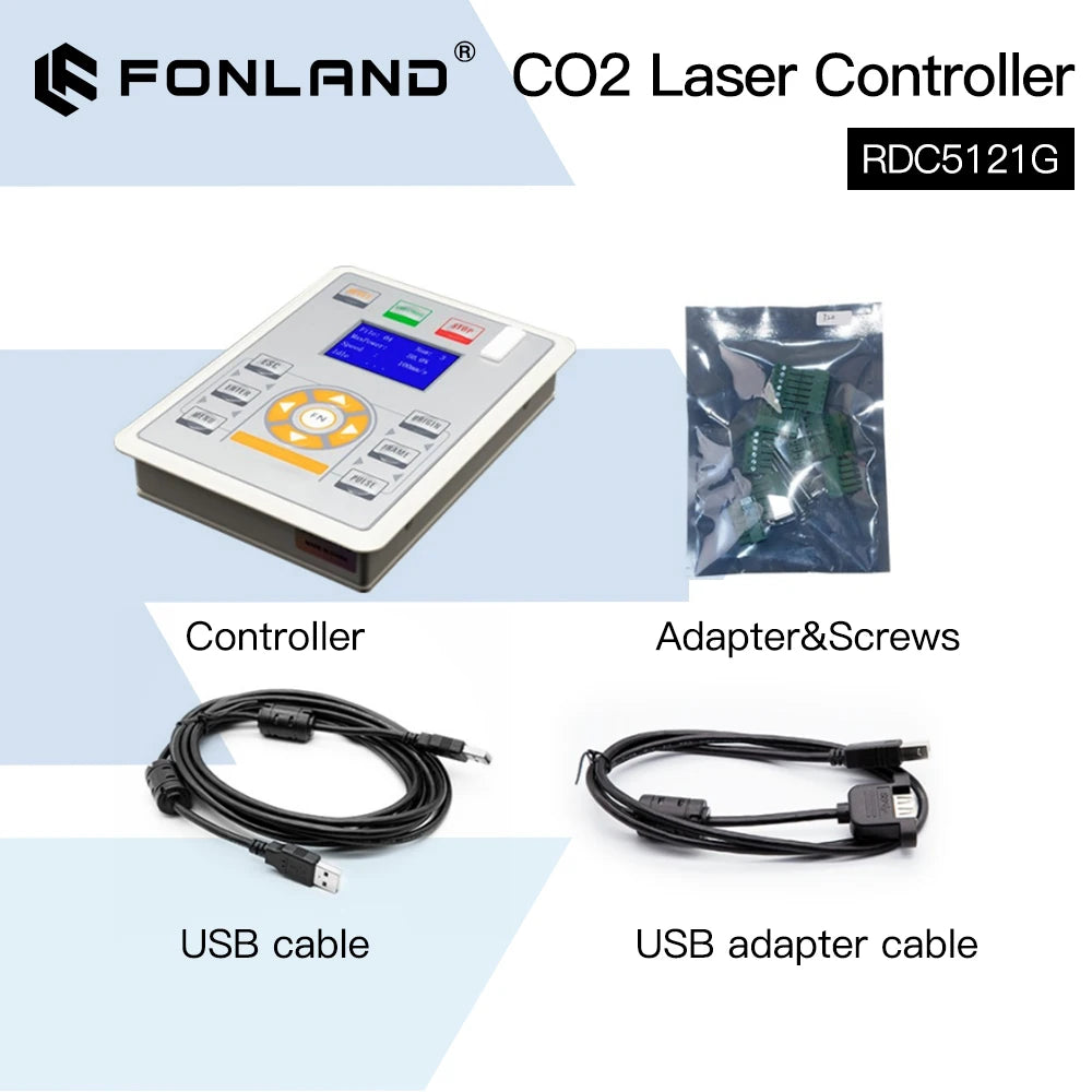 FONLAND Ruida CO2 Laser Controller Panels Card System RDC5121G for CO2 Laser Engraving Cutting Machine Replace Trocen Leetro