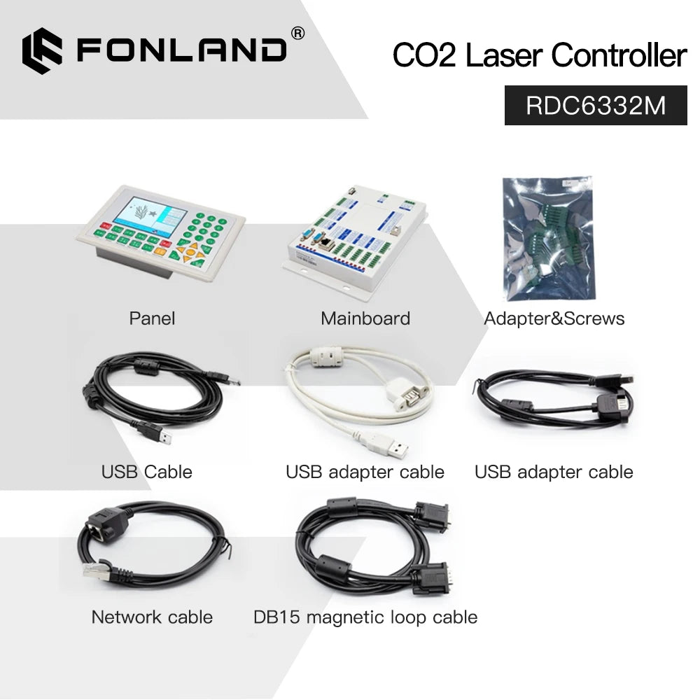 FONLAND Ruida RDC 6332M Co2 Laser DSP Controller for Laser Engraving and Cutting Machine RDC DSP 6332M