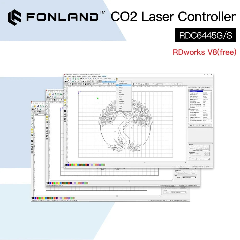 Ruida RDC6445S/G Controller for Co2 Laser Engraving Cutting Machine