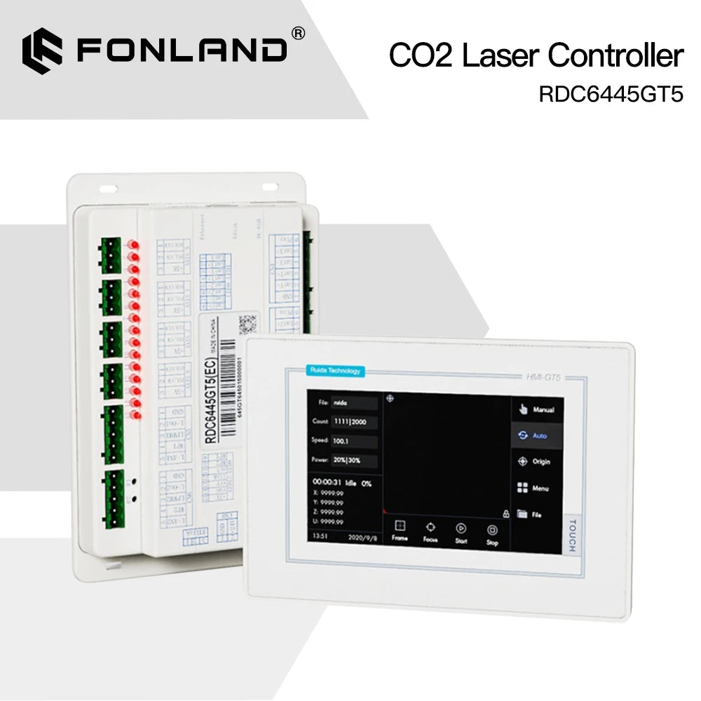 FONLAND Ruida RDC6445GT5 CO2 Laser Controller System Laser Control Panel For CO2 Laser Engraving Cutting Machines