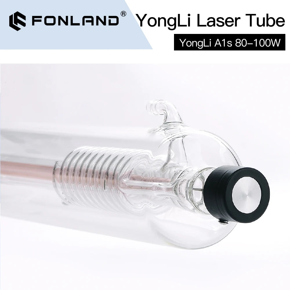 FONLAND Yongli A1s 100W CO2 Laser Tube Dia.80mm for CO2 Laser Engraving Cutting Machine Wooden Case Box Packing