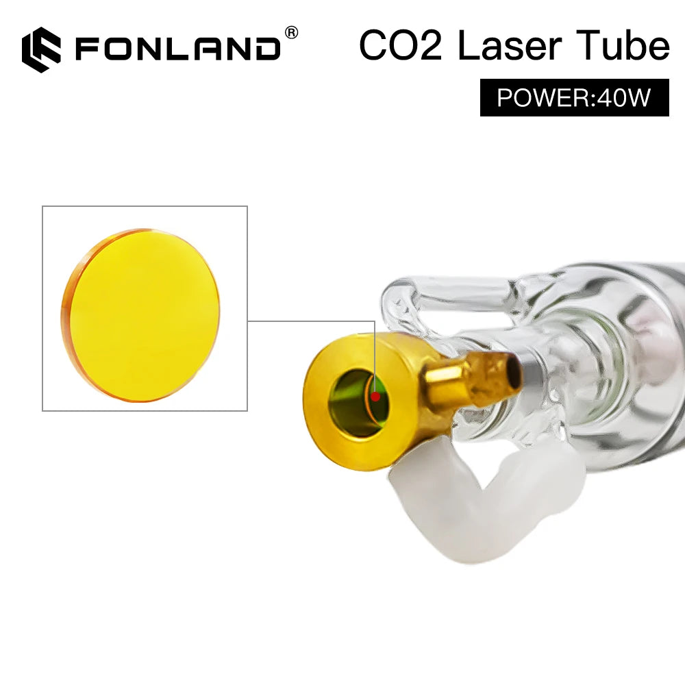 Fonland  35-45W Co2 Metal Glass Laser Tube 720MM 40W Glass Laser Lamp for CO2 Laser Engraving Cutting Machine