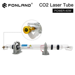 Fonland  35-45W Co2 Metal Glass Laser Tube 720MM 40W Glass Laser Lamp for CO2 Laser Engraving Cutting Machine