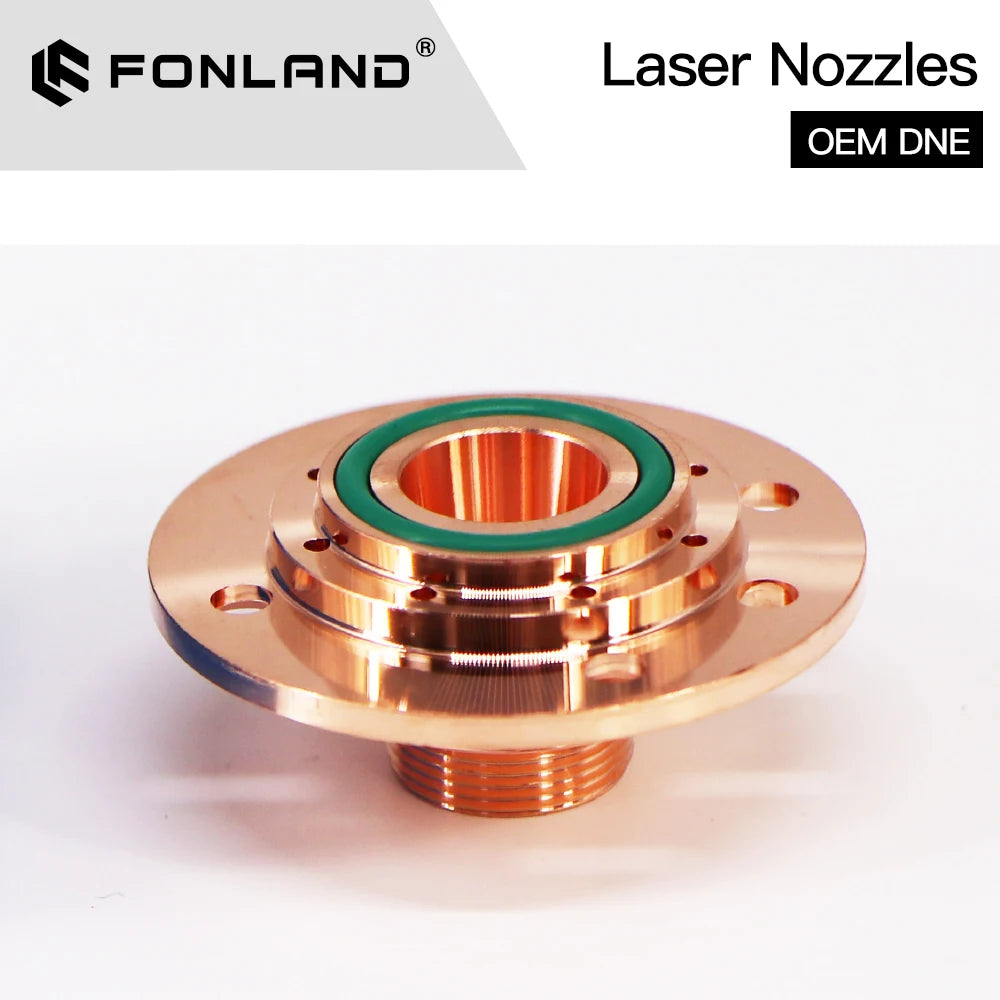 Fonland DNE 2 End Nozzle Connector Q90 D39.6mm H17.6 12mm M14 Air Outlet Accessories Adapter For Fiber Laser Cutting Machine