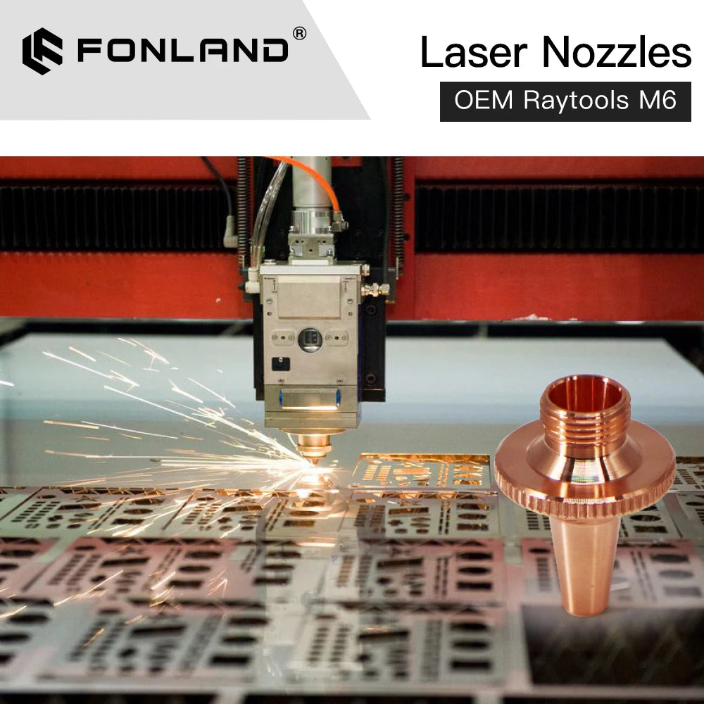 Fonland Fiber Laser Nozzle Diameter 11.5mm Height 15.5mm Thread M6 For Preictec 3D Fiber Laser Machine Head OEM Replacement