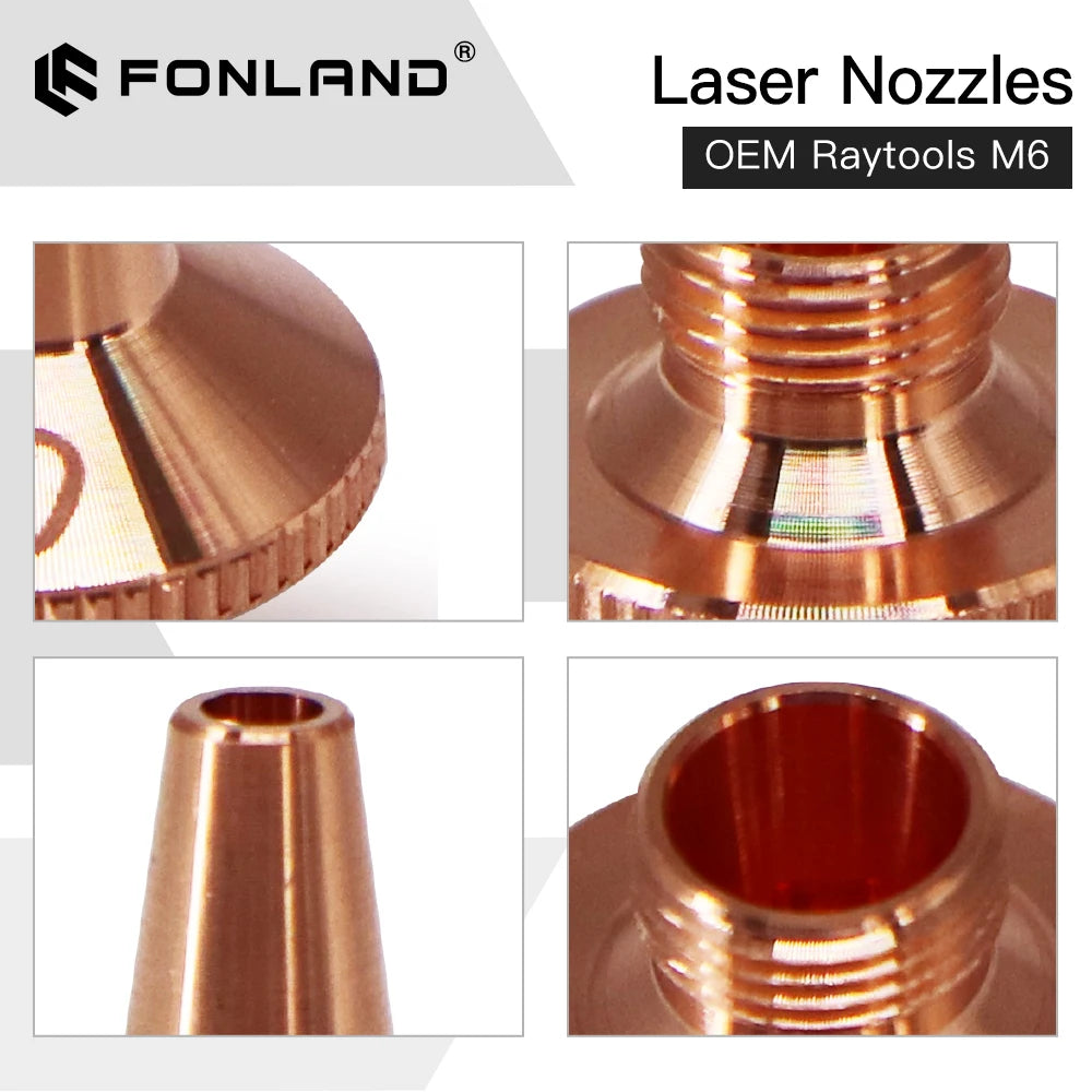 Fonland Fiber Laser Nozzle Diameter 11.5mm Height 15.5mm Thread M6 For Preictec 3D Fiber Laser Machine Head OEM Replacement