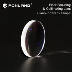 Fonland Focusing Collimating Lens Diameter 20-37mm Quartz Fused Silica for High Energy Fiber Laser Machine 1064nm Plano-convenx