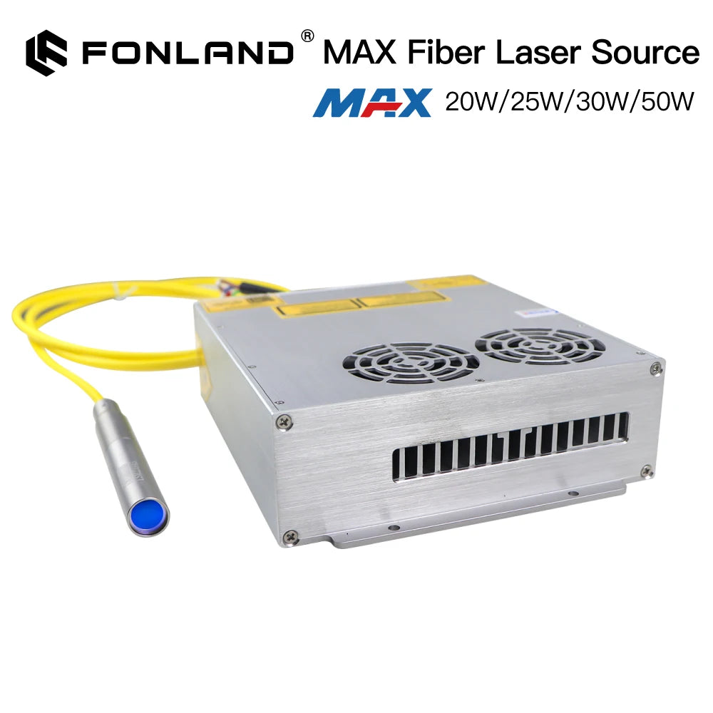 Fonland Original Max Fiber Laser Source 20W 25W 30W 50W 1064nm For Metal Engraving Marking Machine Small Size Big power