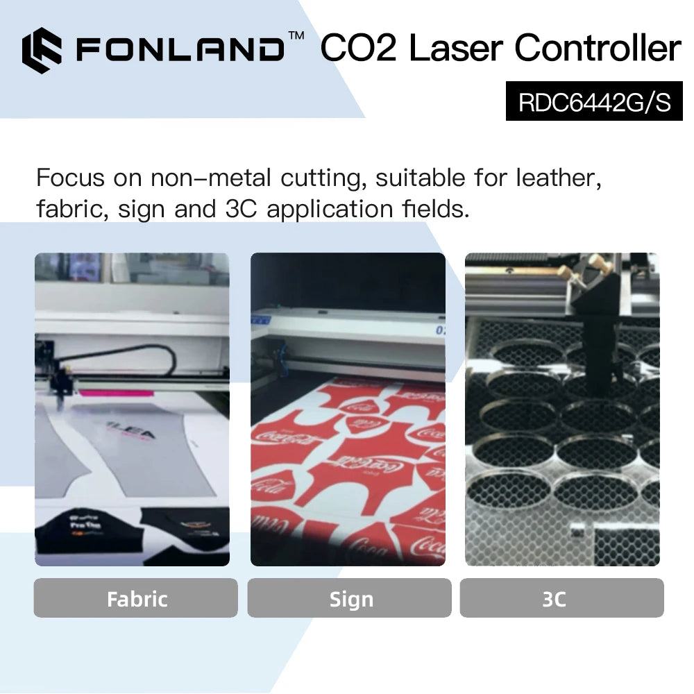 Fonland Ruida RDC6442 RDC6442G RDC6442S Controller for Co2 Laser Engraving Cutting Machine Upgrade Supported Lightburn