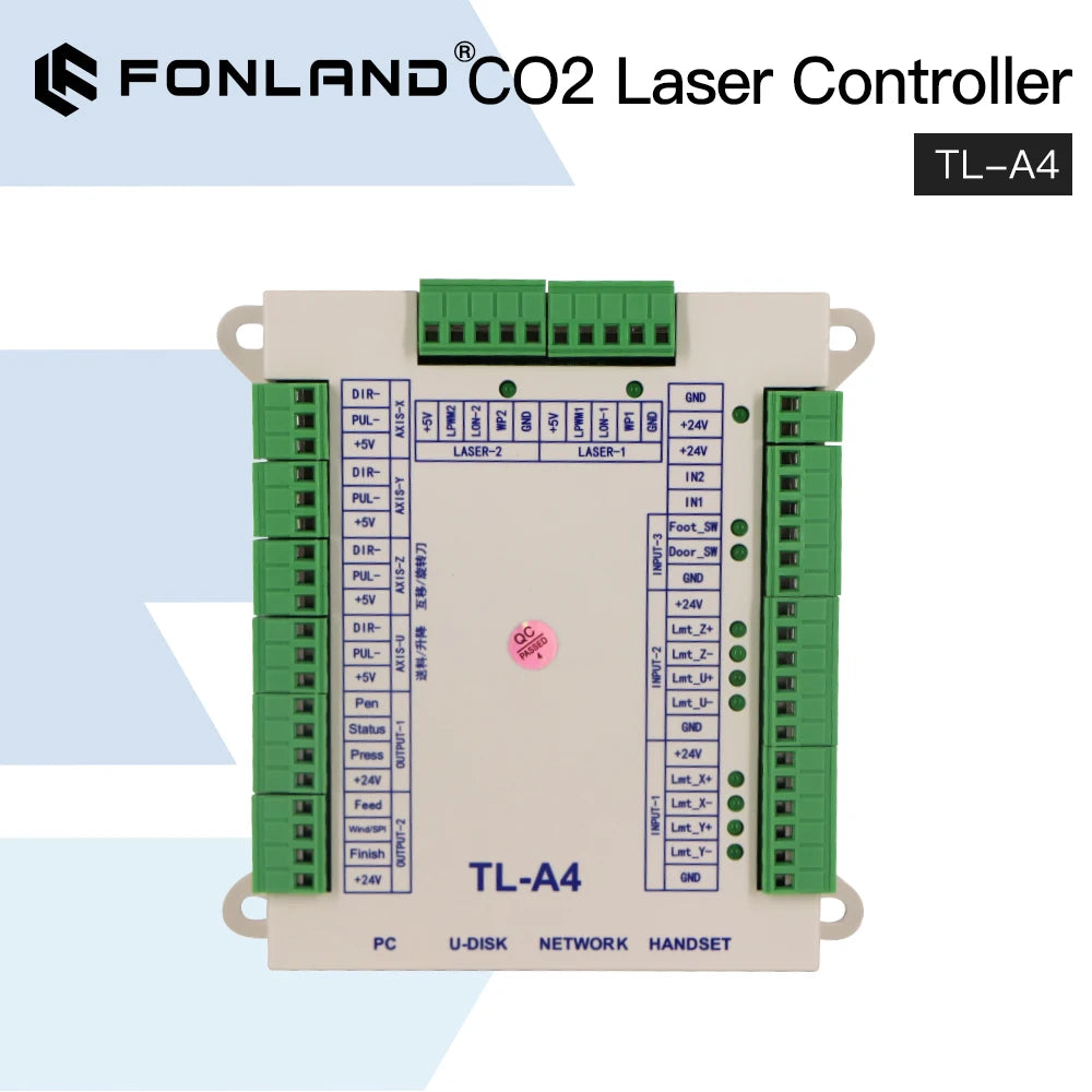 Fonland TL-A4 Laser Controller System Mainboard and Panel for CO2 Laser Engraving and Cutting Machine Fast Shipping