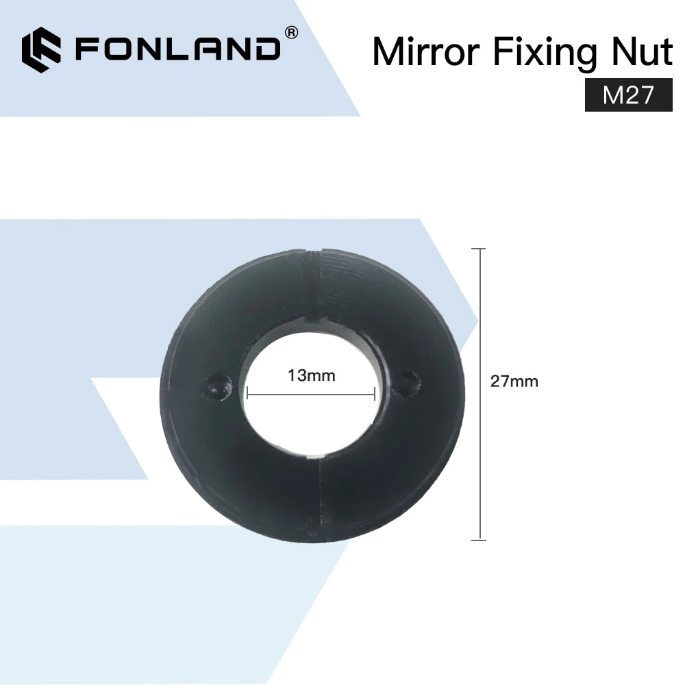 Fonland The Mirror Fixing Nut Focus Lens Fix Ring of The First and Second Mirror Mount for Fix Si/Mo Mirror Laser Engraving Head