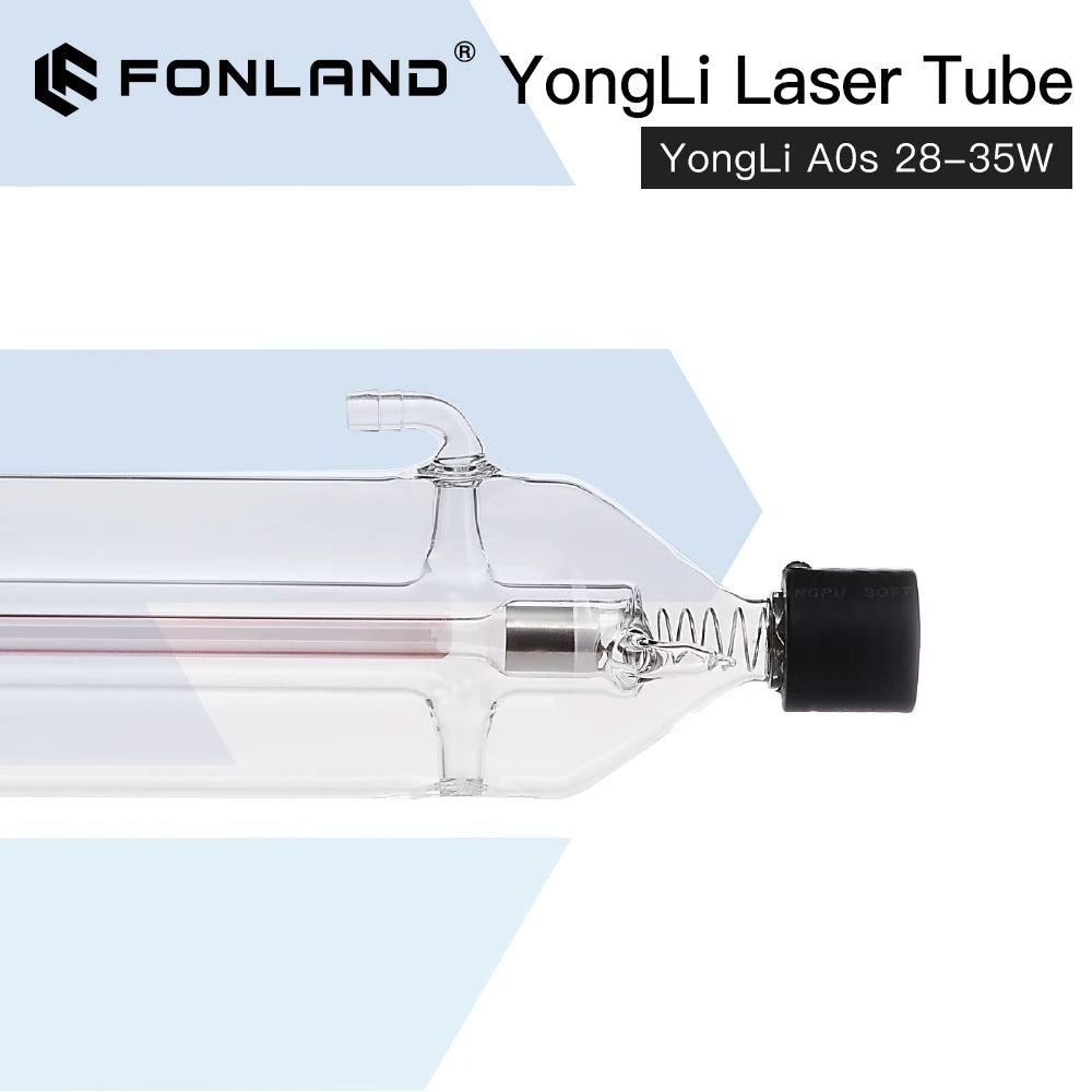 Fonland Yongli A0s 28W-35W CO2 Laser Tube Length 600mm Dia. 80mm for CO2 Laser Engraving Cutting Machine Fast Shipping