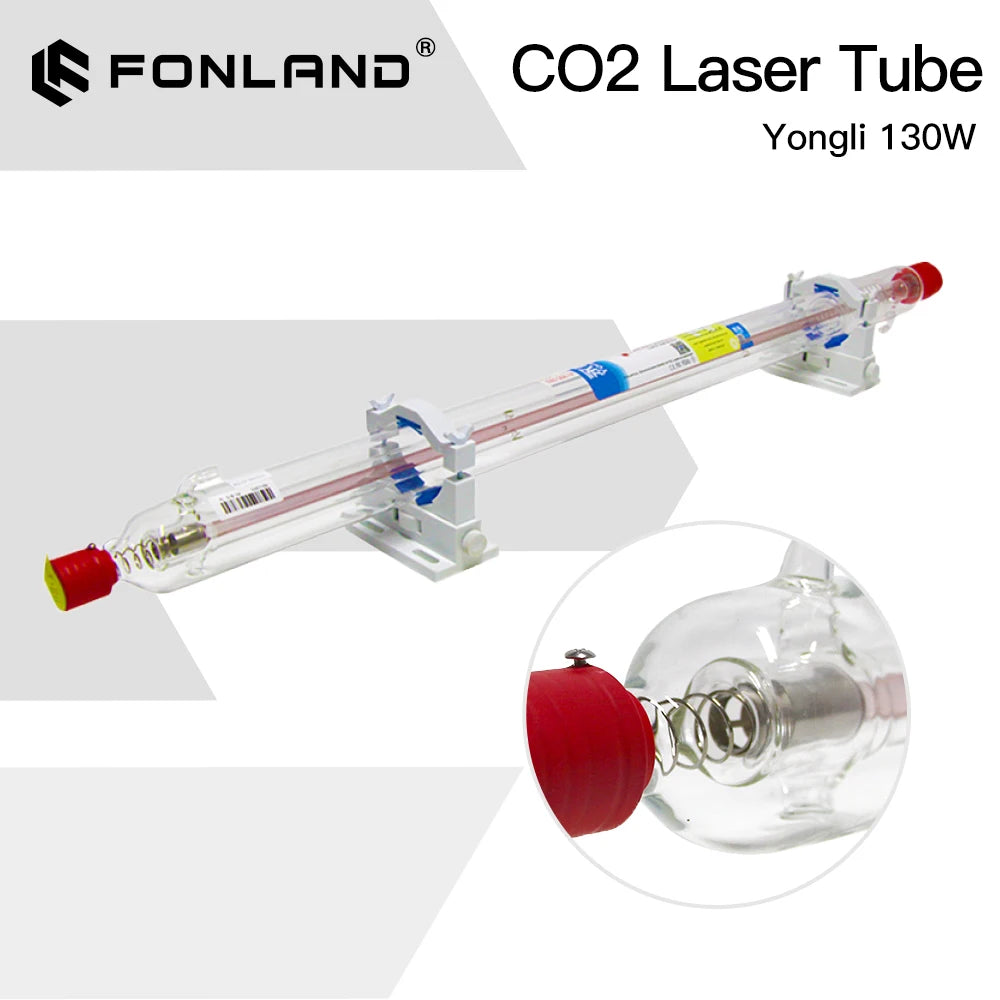 Fonland Yongli H6 130-160W CO2 Laser Tube H Series Dia.70mm Safe Packing for Laser Engraving Cutting Machine Lifetime Warranty