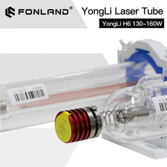 Fonland Yongli H6 130-160W CO2 Laser Tube H Series Dia.70mm Safe Packing for Laser Engraving Cutting Machine Lifetime Warranty