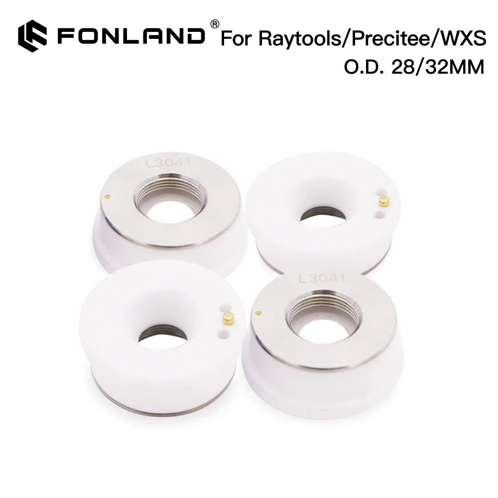 Laser Ceramic Ring Parts For Fiber Cutting Machine Laser Welding Head Nozzle Holder 28mm 32 OEM HSG WXS Bodor HANS DNE