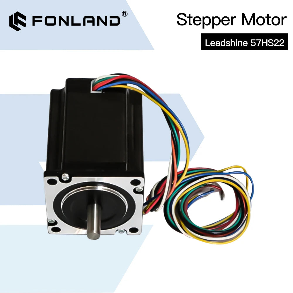 Leadshine Nema 23 Stepper Motor 2 Phase 2.2 N.m 5.6A (57HS22) 8-lead Length 8m Shaft 8mm for CNC Engraving Milling Machine