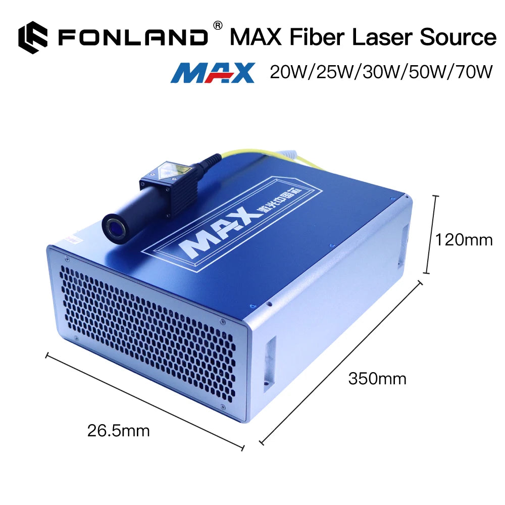 MAX Fiber Laser Source 20W 30W 50W Q-switch GQM 1064nm MFP Pulsed  For Fiber Metal Marking Welding Machine MFP-20 MFP-30 MFP-50