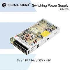 Meanwell Switching Power Supply LRS-200-5V 12V 24V 36V 48V MEANWELL AC/DC 200W Single Output