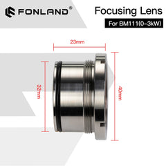 Original BM111 0-3KW Collimating and Focusing Lenses for Raytools BT240S BM111 Fiber Laser Head