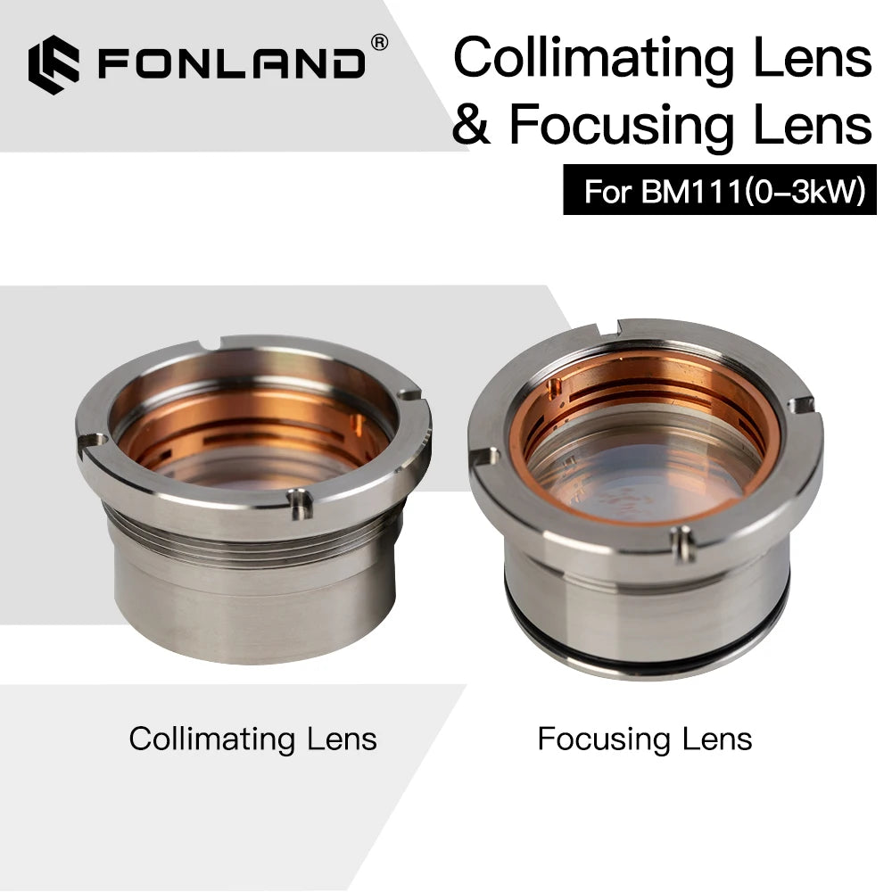 Original BM111 0-3KW Collimating and Focusing Lenses for Raytools BT240S BM111 Fiber Laser Head