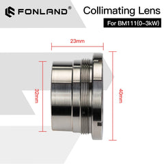 Original BM111 0-3KW Collimating and Focusing Lenses for Raytools BT240S BM111 Fiber Laser Head