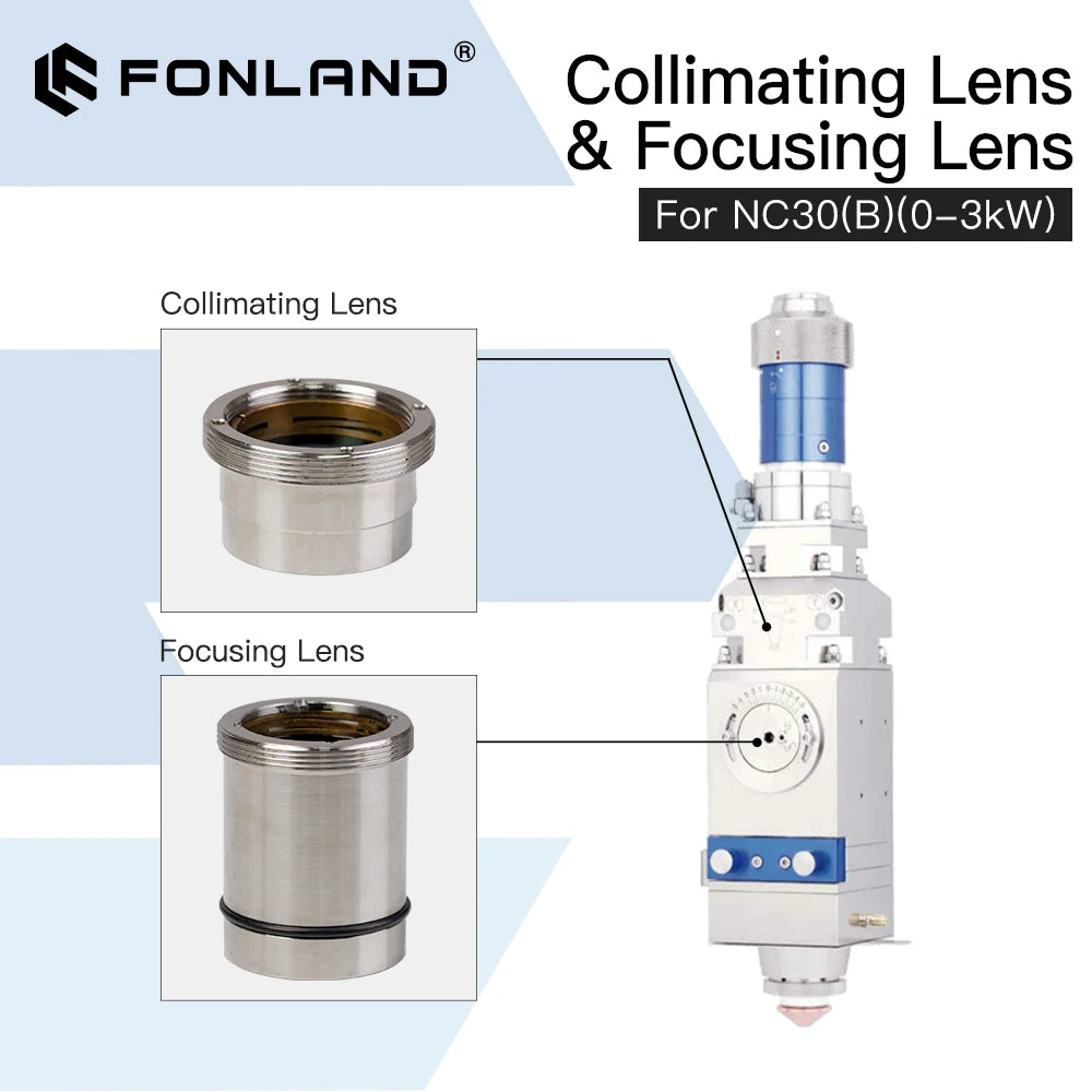 Original Fiber Laser Focusing Lenses 3kW Collimating Lens Focusing Lens for WSX Laser Cutting Head NC30  NC30(B) Fast Shipping